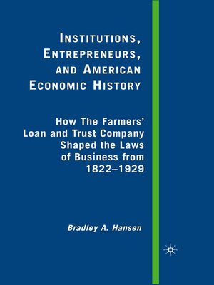 cover image of Institutions, Entrepreneurs, and American Economic History